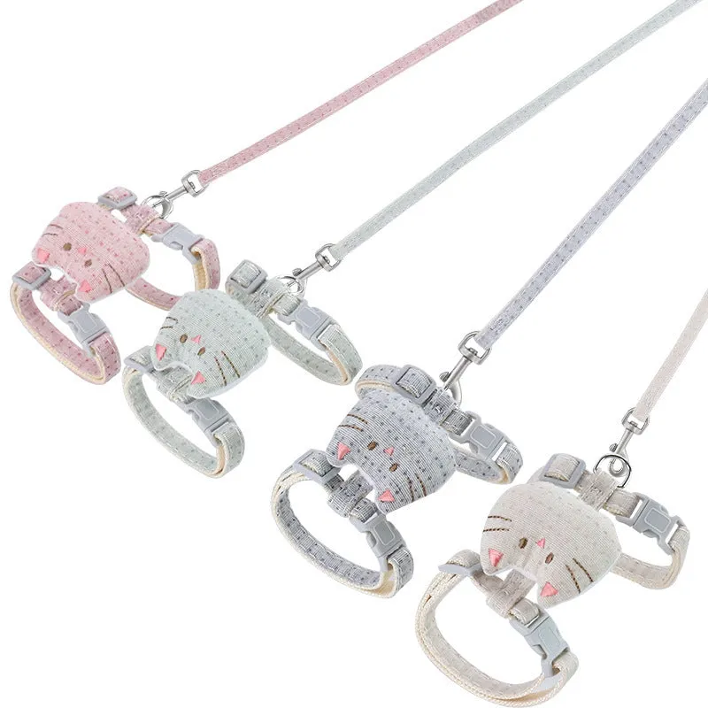 T-shaped cloth cat pulling rope toy with drawstring for interactive indoor play with cats