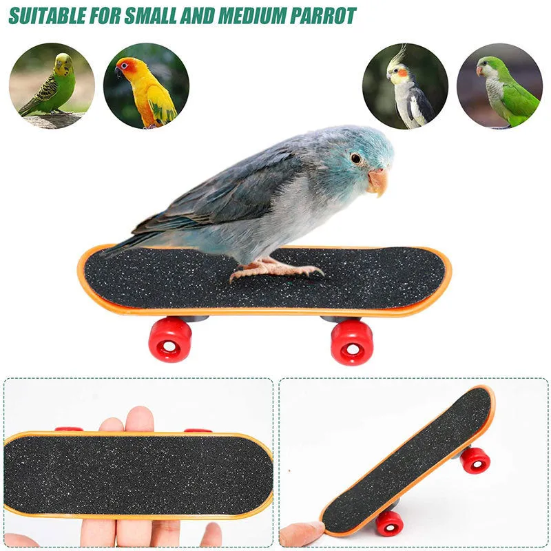 Wooden parrot puzzle training set with chewable pieces for bird enrichment