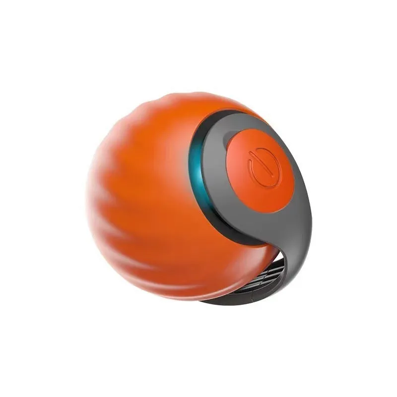Blue interactive self-moving cat ball toy with rechargeable battery for indoor pets