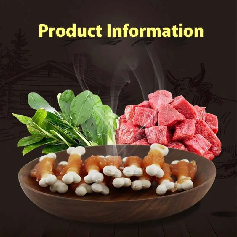 Betty chicken wrapped milk bones dog treats 400g pack calcium bones