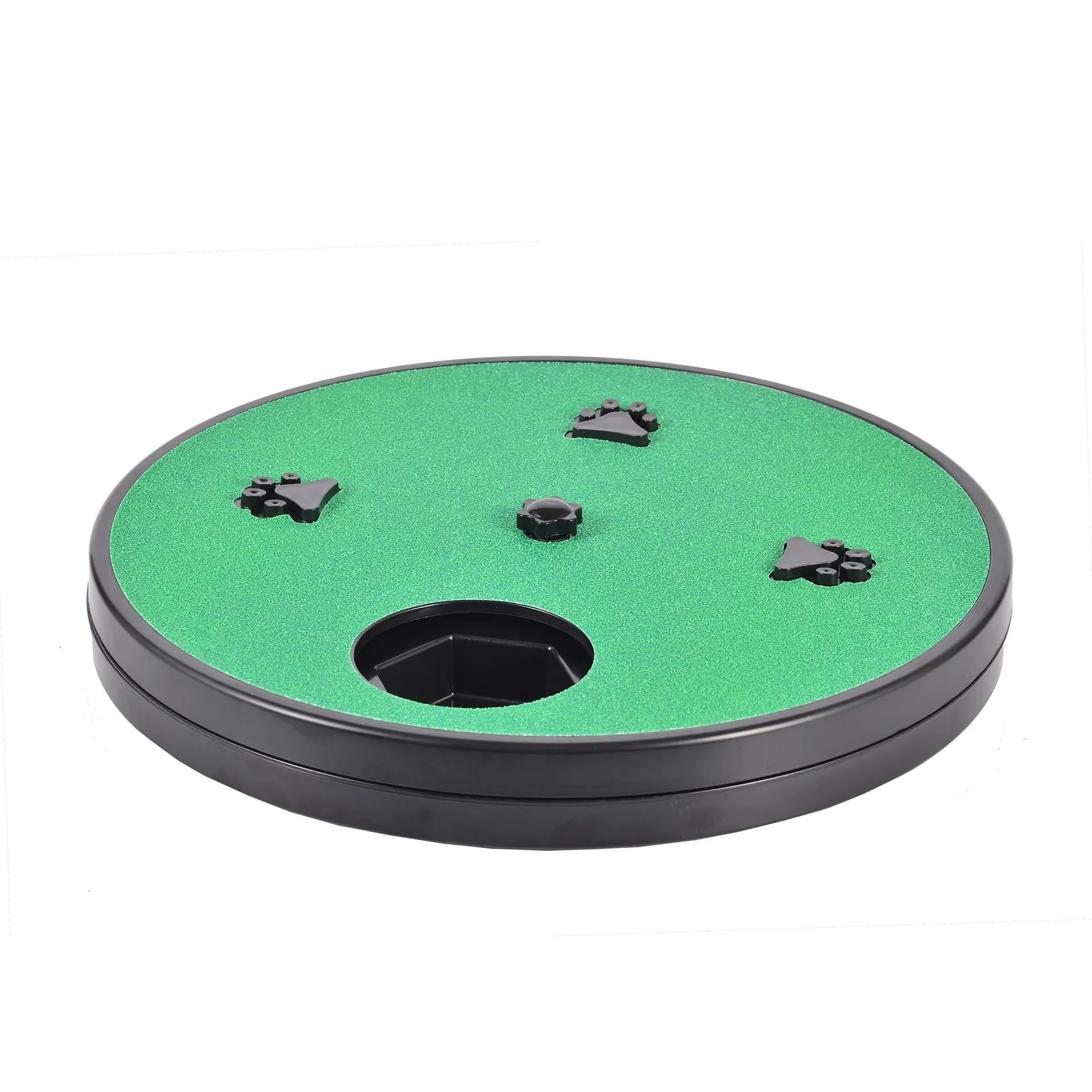 Square dog nail file board with rotating sandpaper top and anti-slip suction cup base