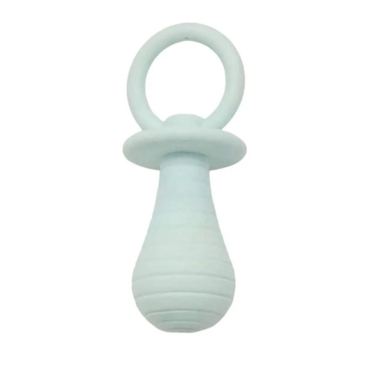 Four coloured pet pacifier chew toys with squeaker for puppies and kittens