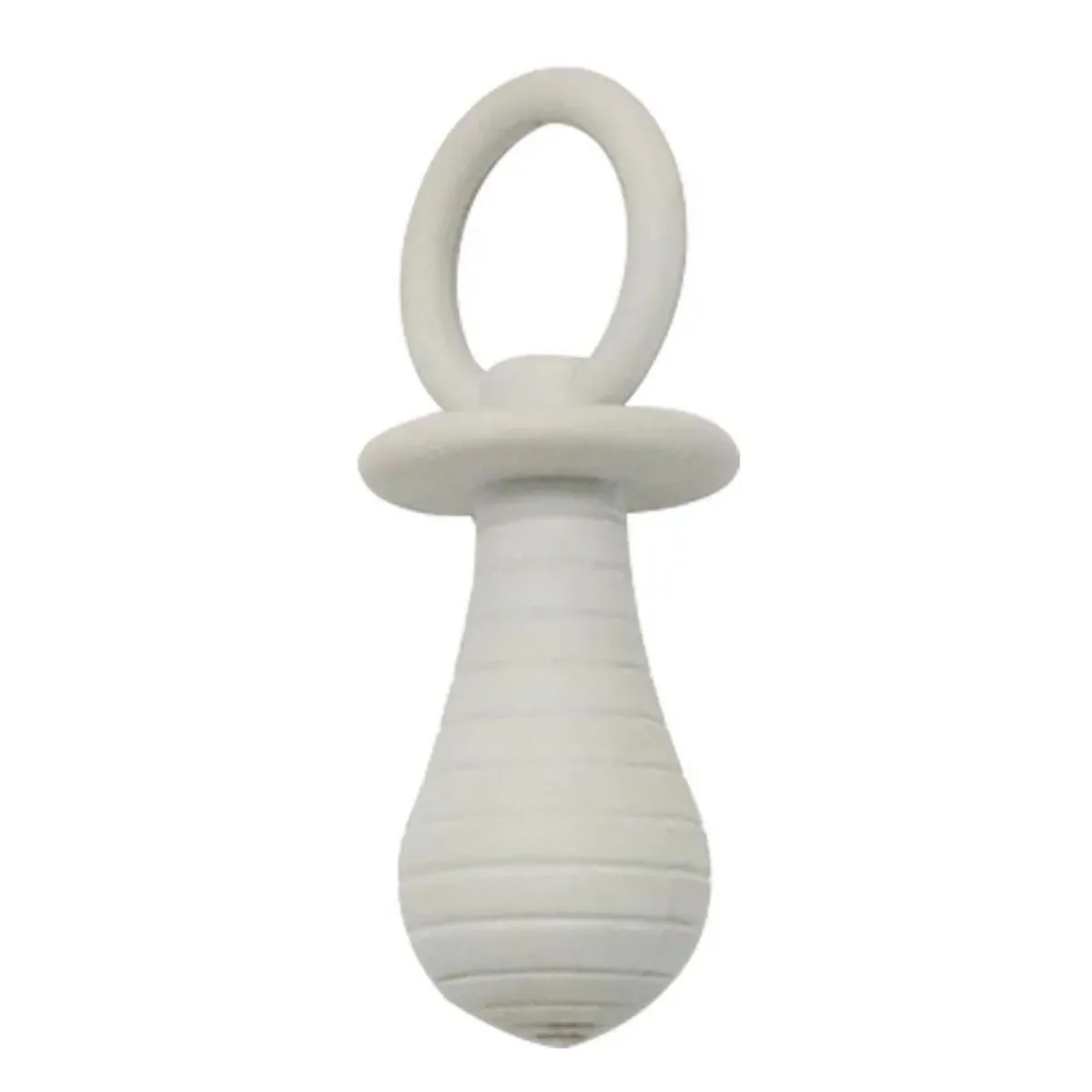 Four coloured pet pacifier chew toys with squeaker for puppies and kittens