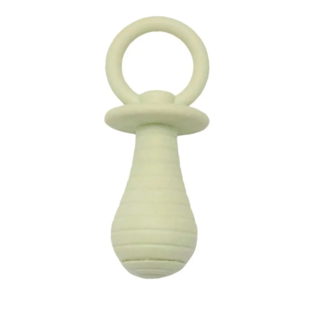 Four coloured pet pacifier chew toys with squeaker for puppies and kittens