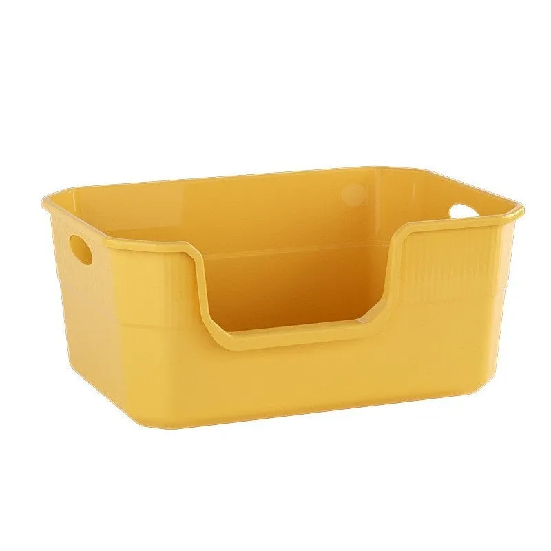 Oversized splash-proof cat litter box in multiple colours with extra large scoop included