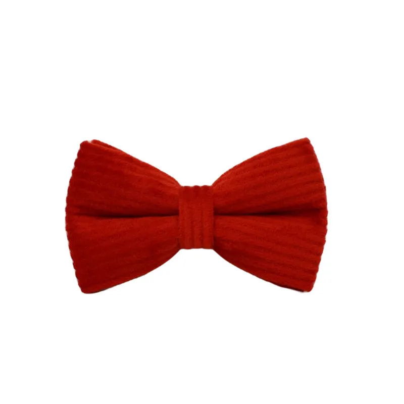 Red corduroy dog collar and leash set with matching vest, poop bag, and decorative bow for small to XL dogs