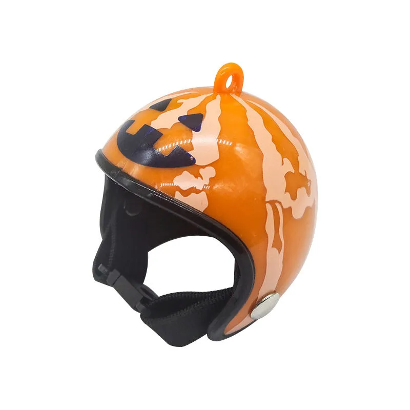 Plastic chicken helmet with colourful designs for poultry costume and photography use