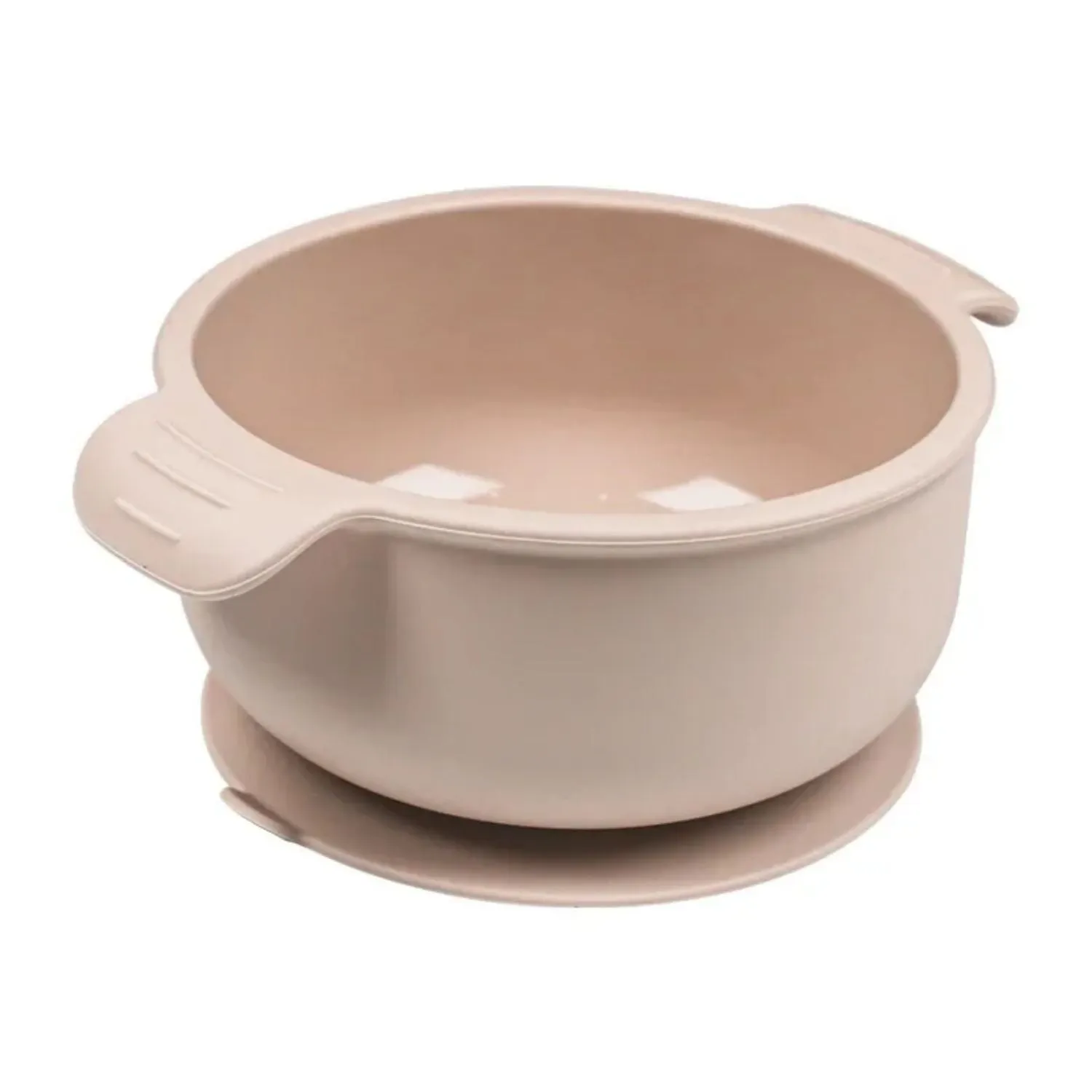 Silicone pet bowl with suction cups on base in a selection of colours.