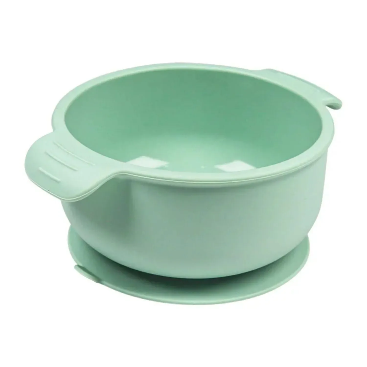 Silicone pet bowl with suction cups on base in a selection of colours.