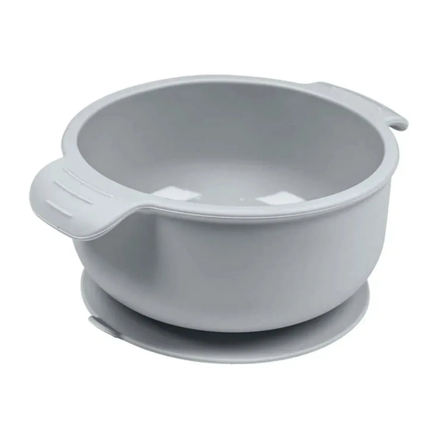 Silicone pet bowl with suction cups on base in a selection of colours.