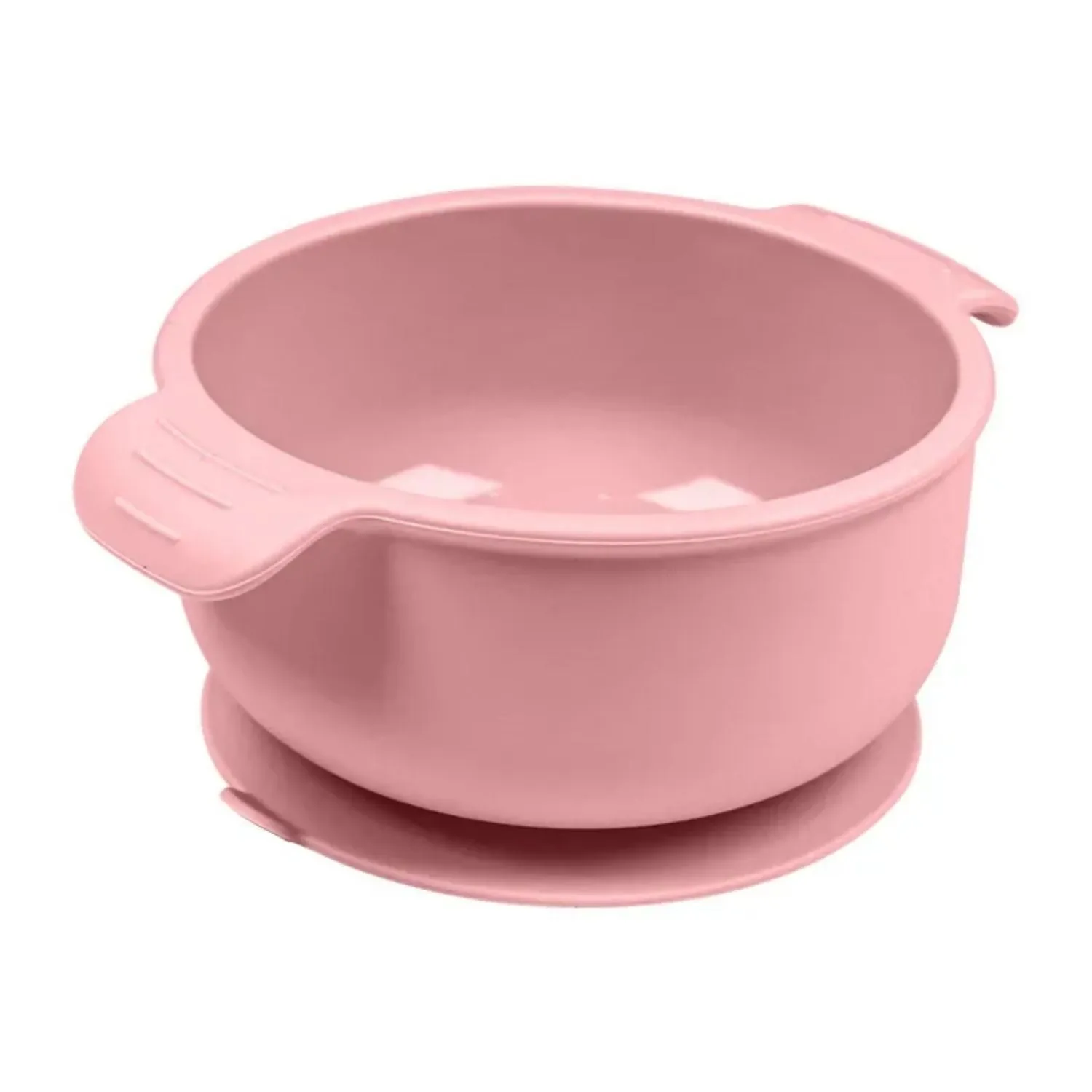 Silicone pet bowl with suction cups on base in a selection of colours.