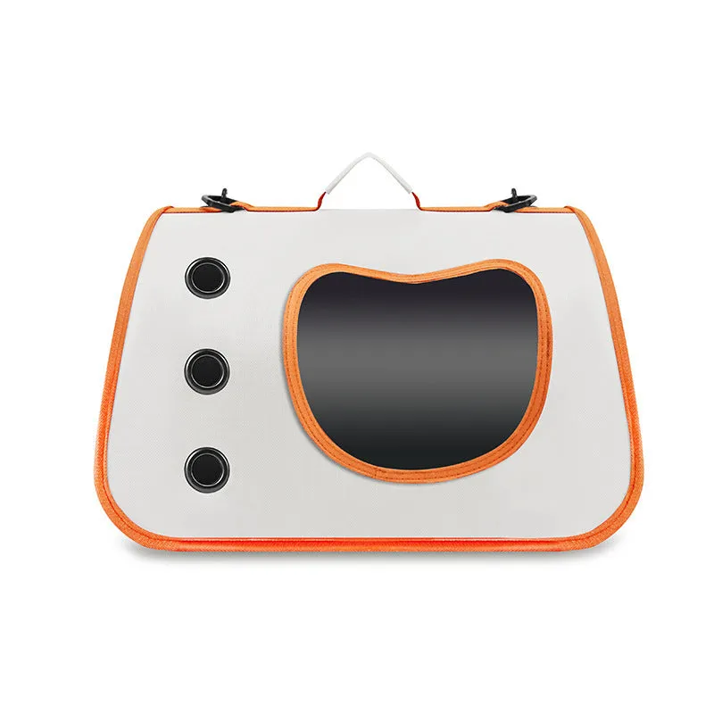 Crossbody pet outing bag in Oxford cloth with single-shoulder design and medium capacity