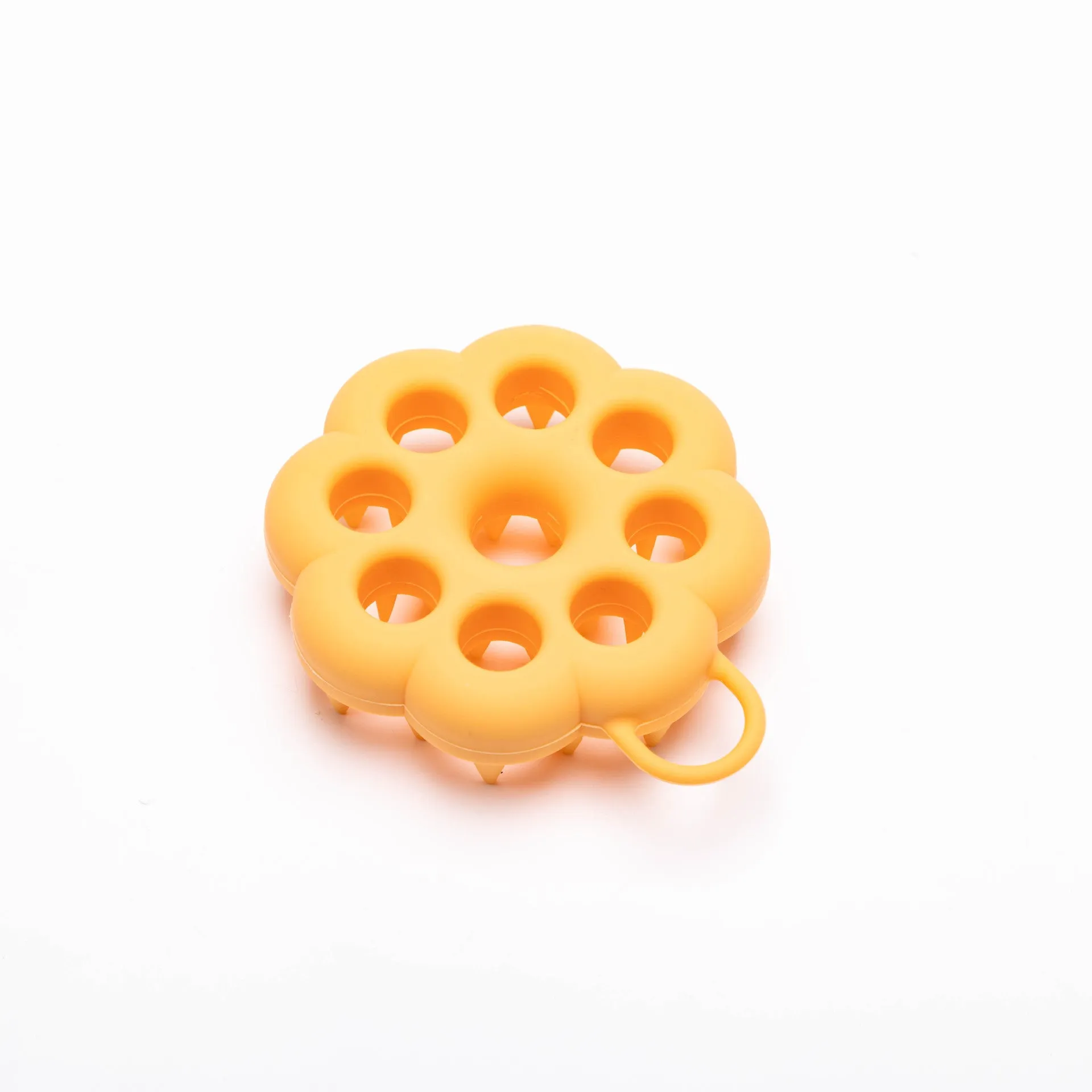Silicone pet grooming brush with massage nodes in multiple colour options for dry and wet use