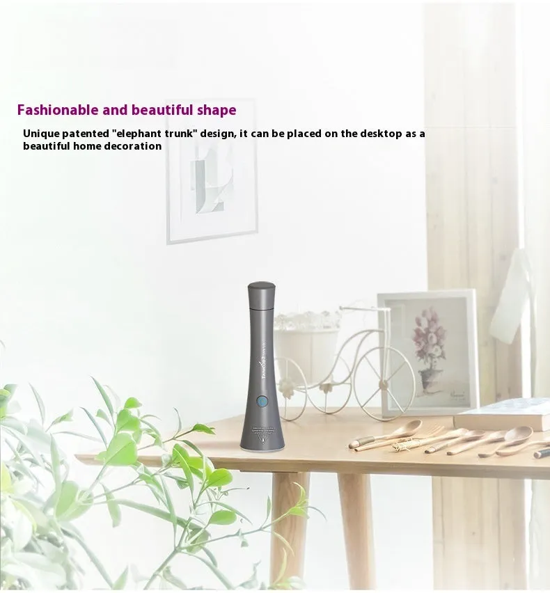 Aluminium UV flashlight for detecting pet urine stains on carpets, showing USB-C port.