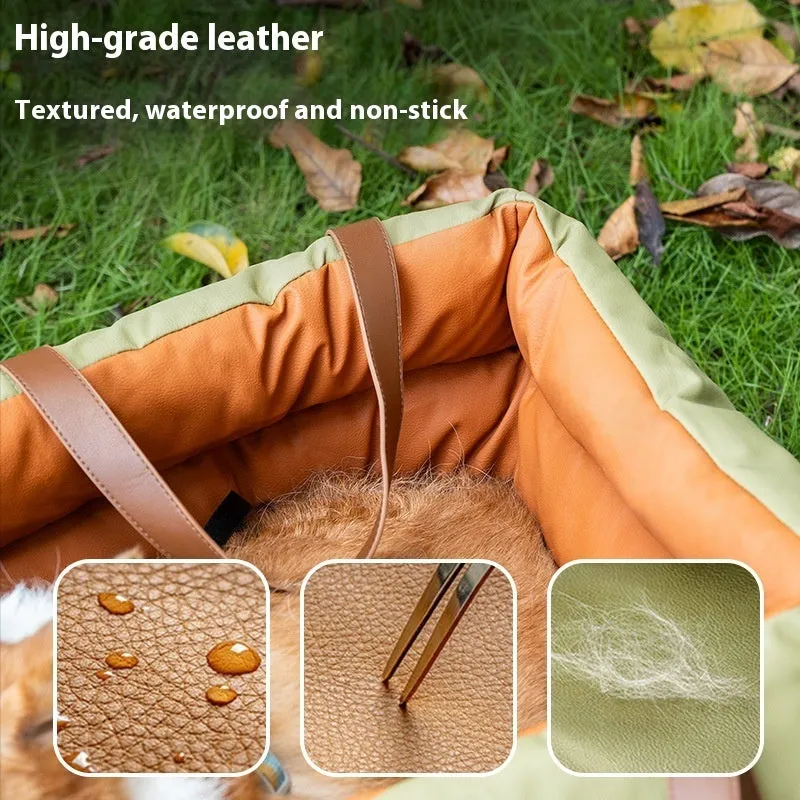 Portable cat car kennel with removable washable fabric in 55x50x45cm dimensions