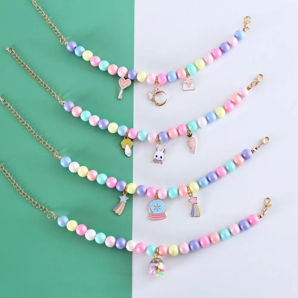 Macaron-themed resin decorative collar for a small dog or cat, shown in one of seven colour options.