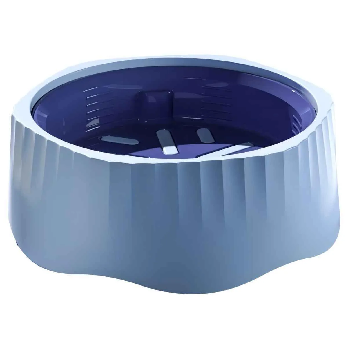Detachable slow feeder pet bowl in blue, green, pink or white colour options