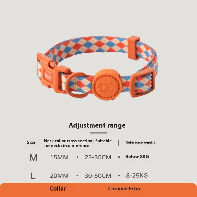 Retro record hand holding rope and collar vest set for small medium dogs