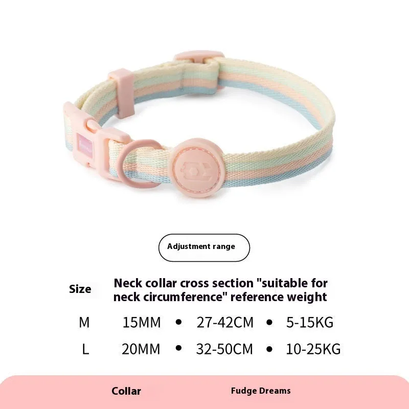 Retro record hand holding rope and collar vest set for small medium dogs