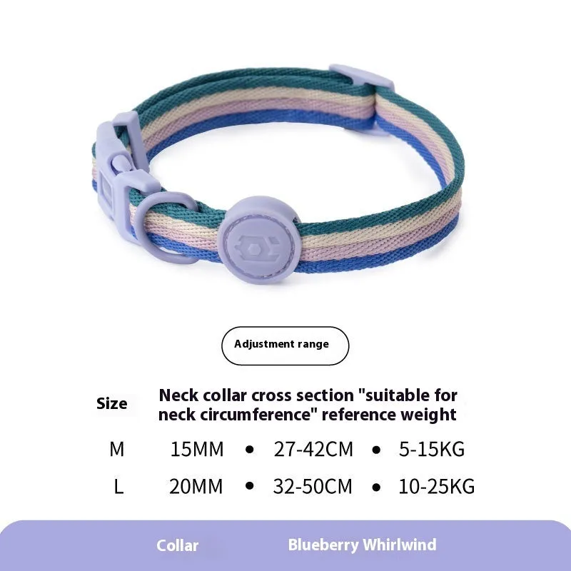 Retro record hand holding rope and collar vest set for small medium dogs