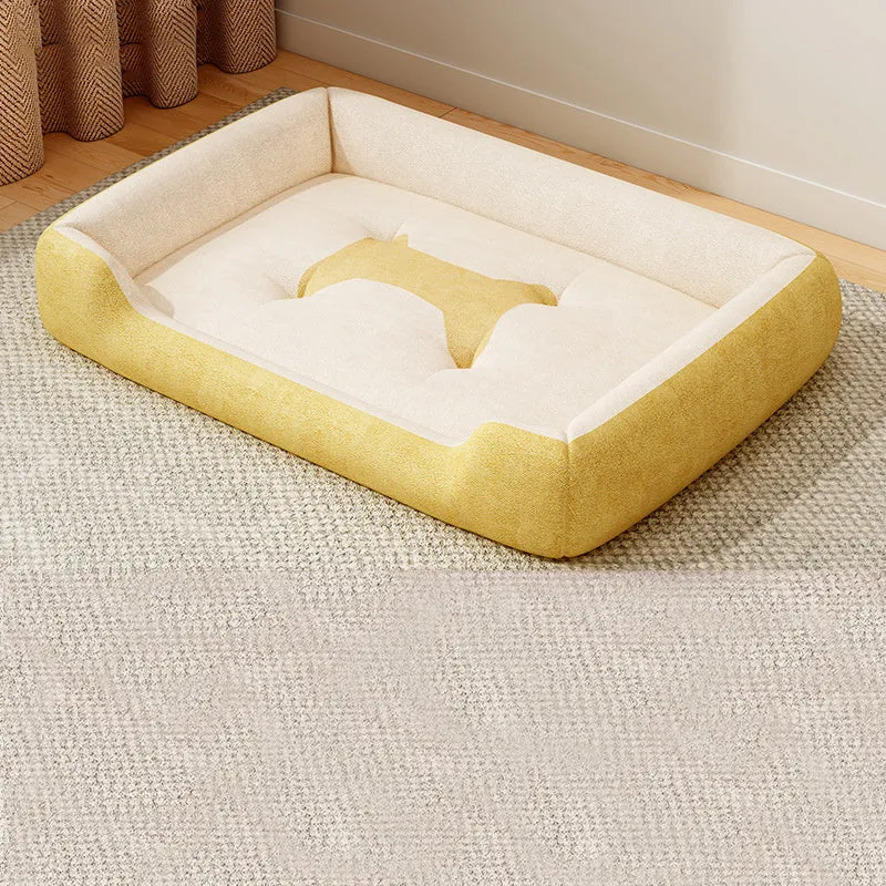 Rectangular pet bed or sofa mat for dogs and cats, shown in multiple sizes and colour options.
