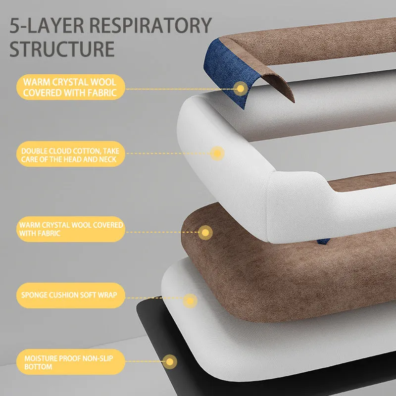 Rectangular pet bed or sofa mat for dogs and cats, shown in multiple sizes and colour options.