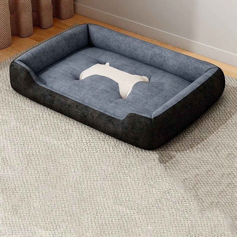 Rectangular pet bed or sofa mat for dogs and cats, shown in multiple sizes and colour options.