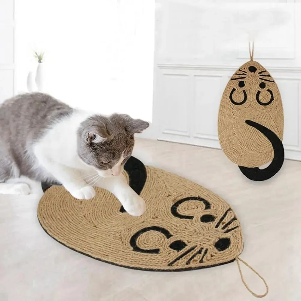 Panda design cat scratching pad with sisal surface measuring 54cm long with skid-proof bottom