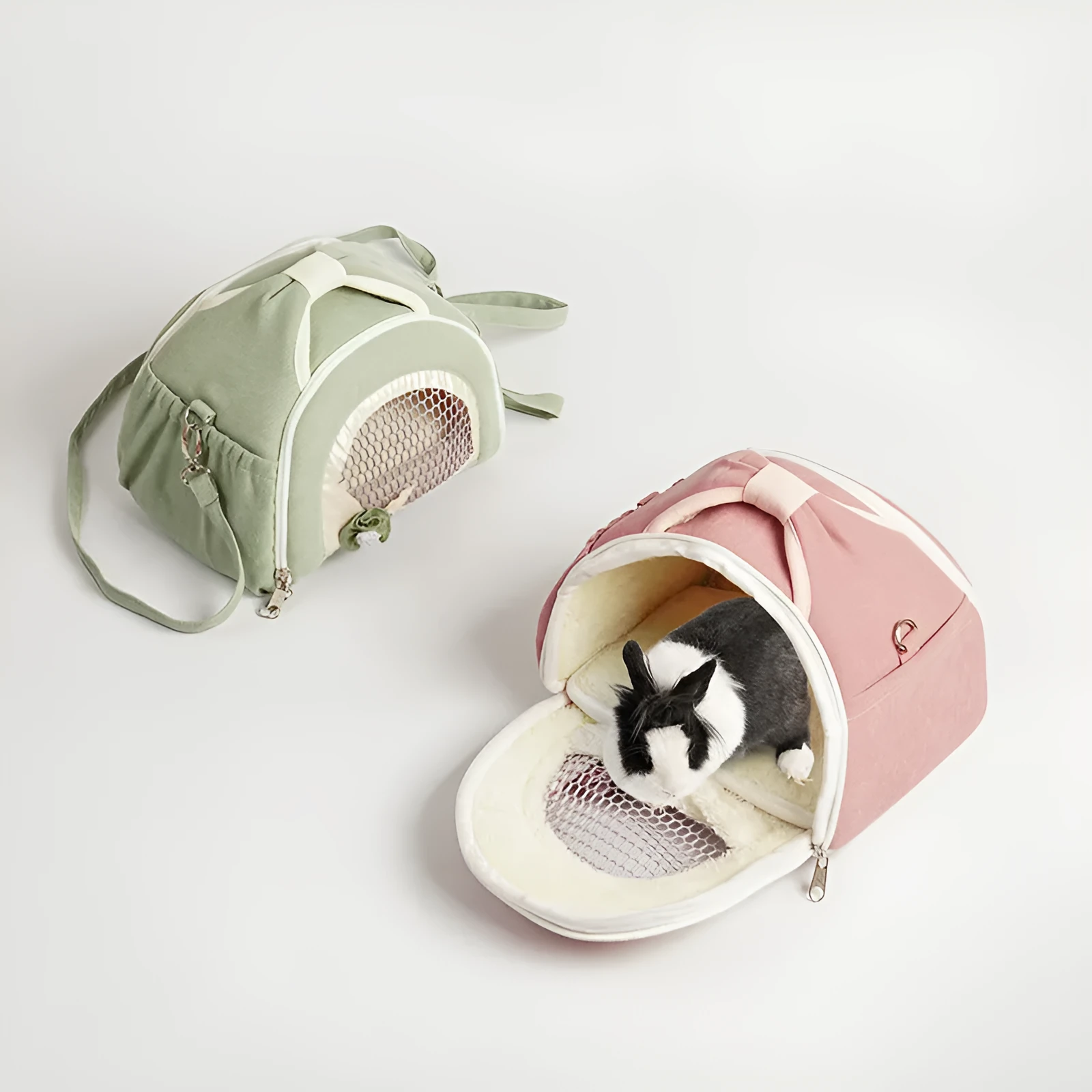 Hamster breathable crossbody handbag with outer strap in mesh fabric, available in multiple colours.