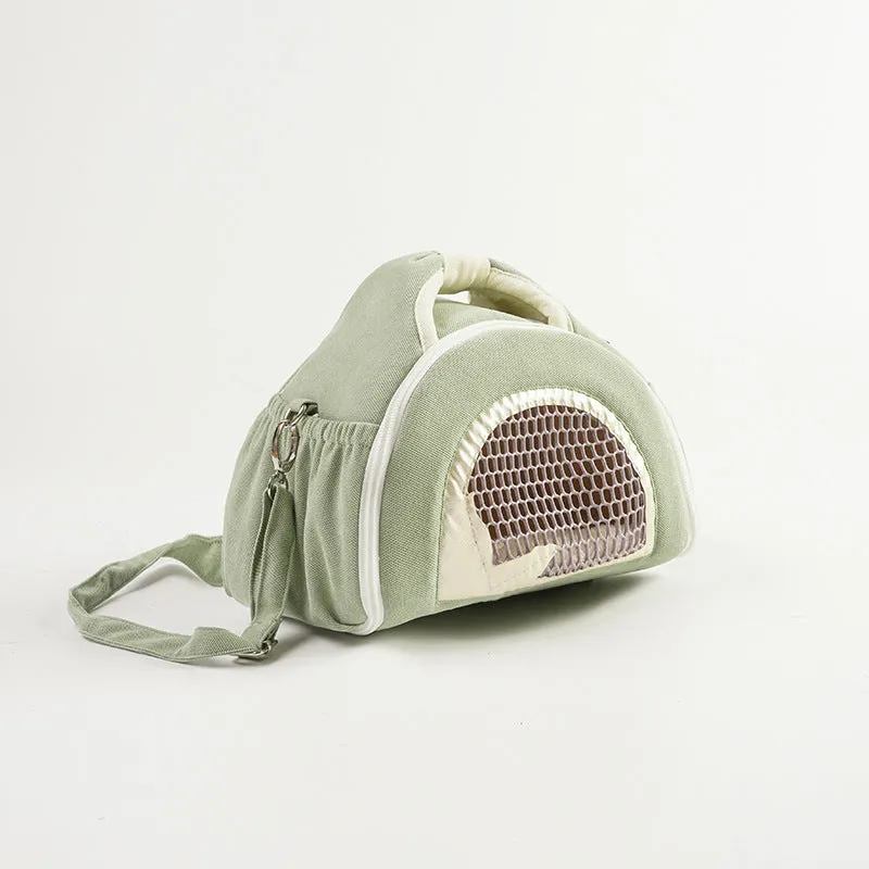 Hamster breathable crossbody handbag with outer strap in mesh fabric, available in multiple colours.