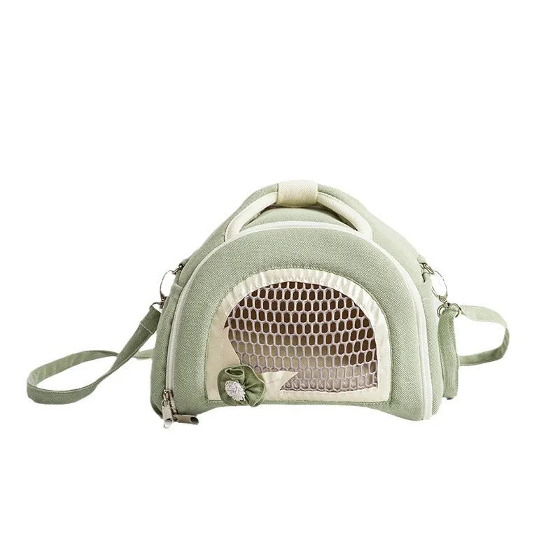 Hamster breathable crossbody handbag with outer strap in mesh fabric, available in multiple colours.