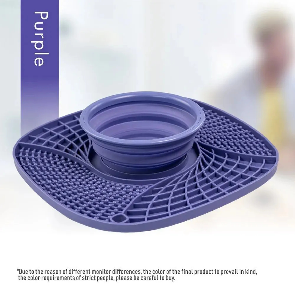 Pet dog slow feeder bowl non slip puzzle anti-gulping feeding dish for small medium dogs