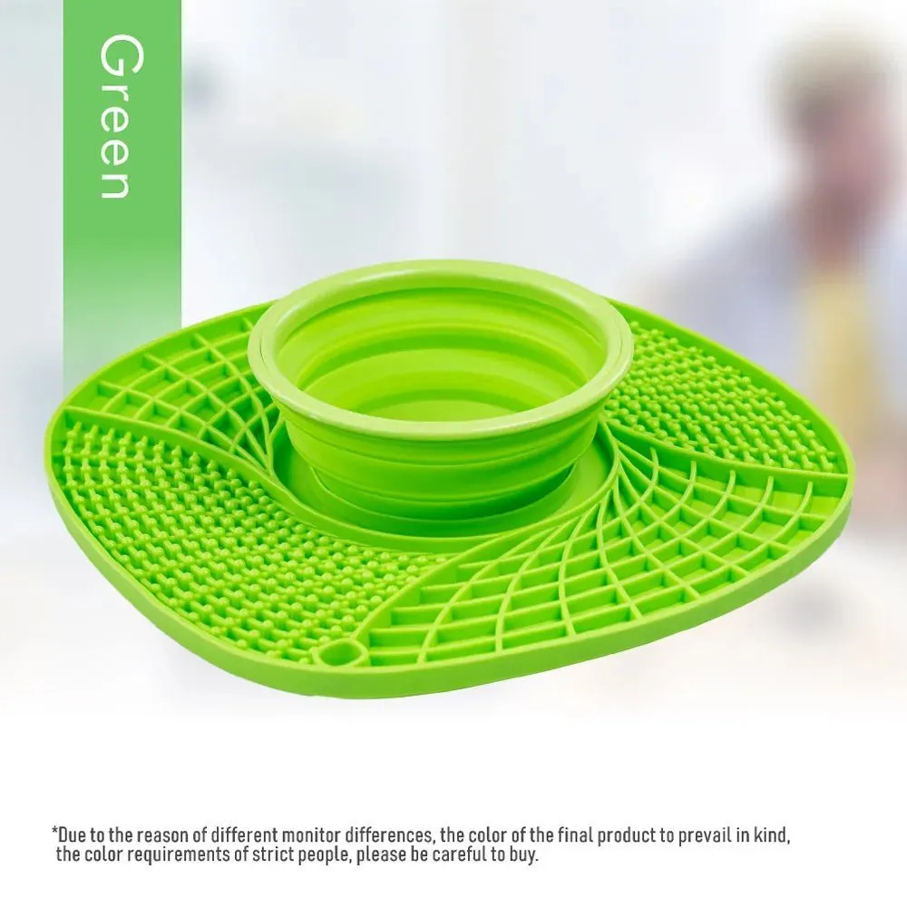 Pet dog slow feeder bowl non slip puzzle anti-gulping feeding dish for small medium dogs