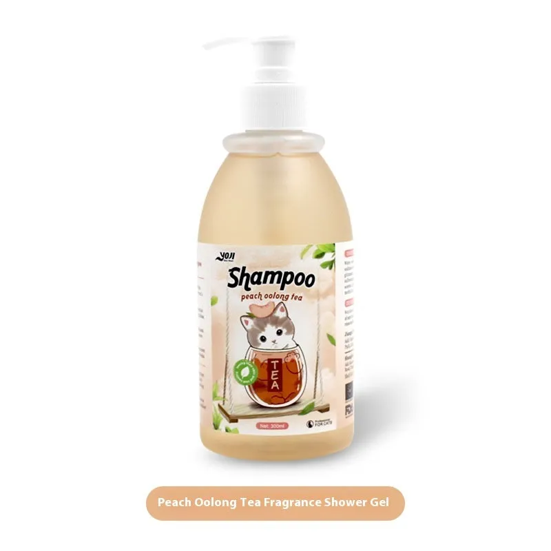 Cat universal bath lotion shampoo 280ml in three tea fragrances for anti-mite and deodorisation