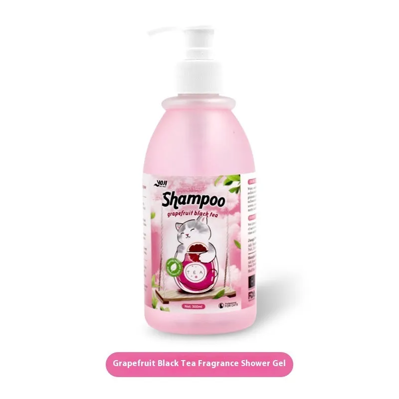 Cat universal bath lotion shampoo 280ml in three tea fragrances for anti-mite and deodorisation
