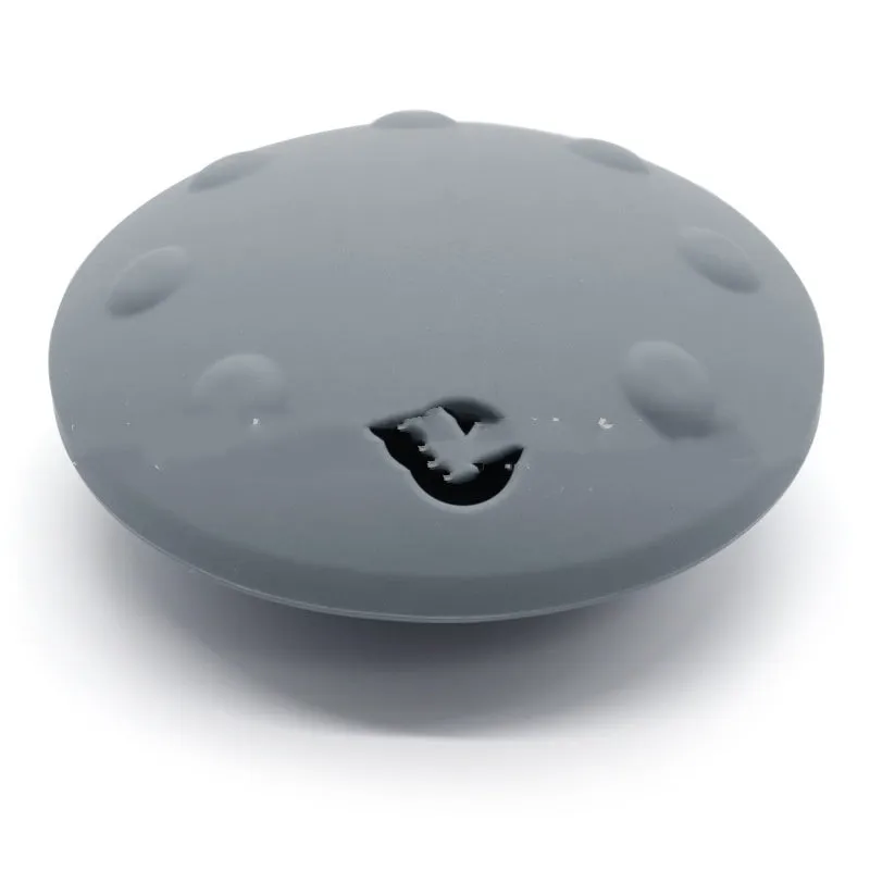 Pet drop-resistant silicone slow tableware frisbee in small size 120x120x55mm, available in black
