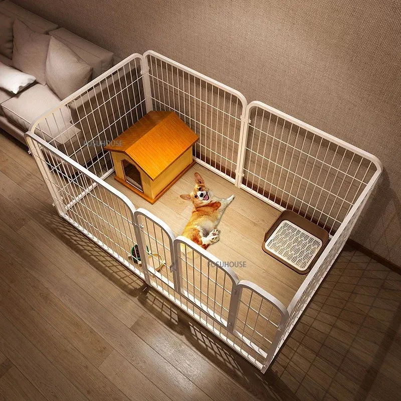 Modern wrought iron pet fence for small to medium dogs, indoor guardrail, Seventy and Eighty sizes