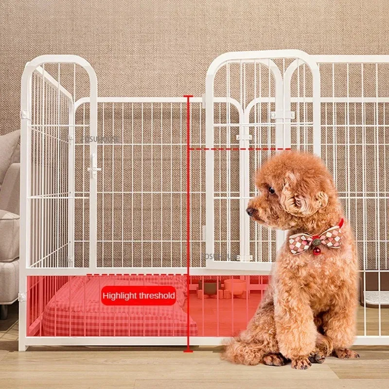 Modern wrought iron pet fence for small to medium dogs, indoor guardrail, Seventy and Eighty sizes