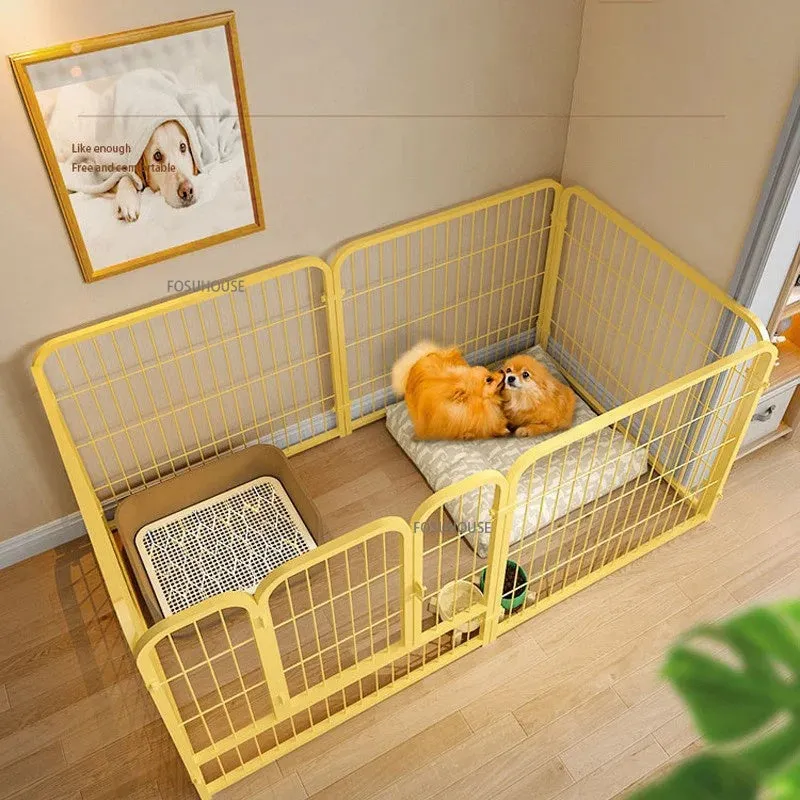 Modern wrought iron pet fence for small to medium dogs, indoor guardrail, Seventy and Eighty sizes