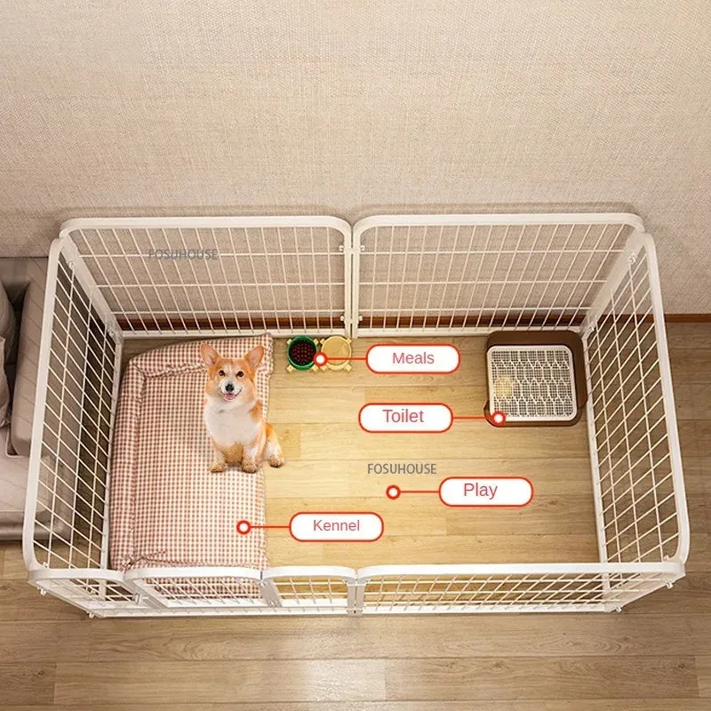 Modern wrought iron pet fence for small to medium dogs, indoor guardrail, Seventy and Eighty sizes