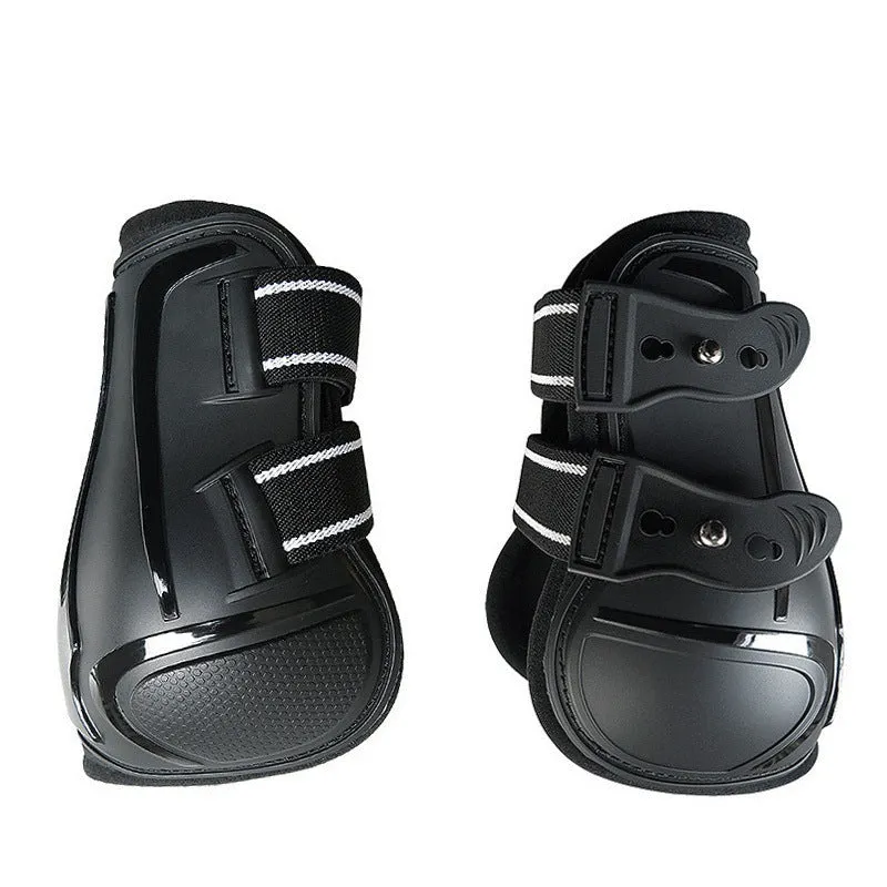 Colour PU hard shell barrier horse leg guard set for equestrian protection