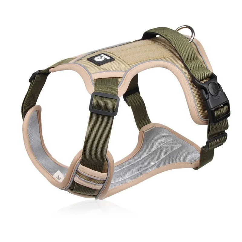 Explosion-proof cloth chest strap vest for medium large dogs in multiple colour options