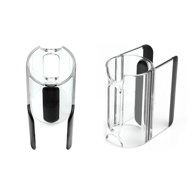 Transparent portable suction hair clip for vacuum cleaner storage, 30g weight, on a smooth surface
