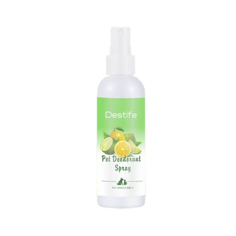 Pet deodorant aromatherapy spray 100ml lemon scented for cats and dogs