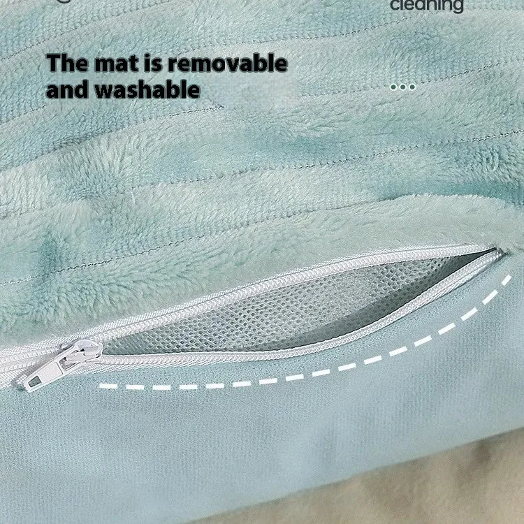 Morandi coloured washable dog bed cat bed on sofa with removable cover