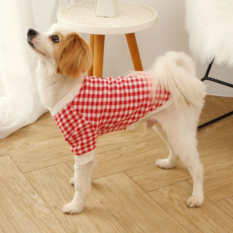 High collar windproof fashion sweater dog clothes in wool, available in six colours and five sizes