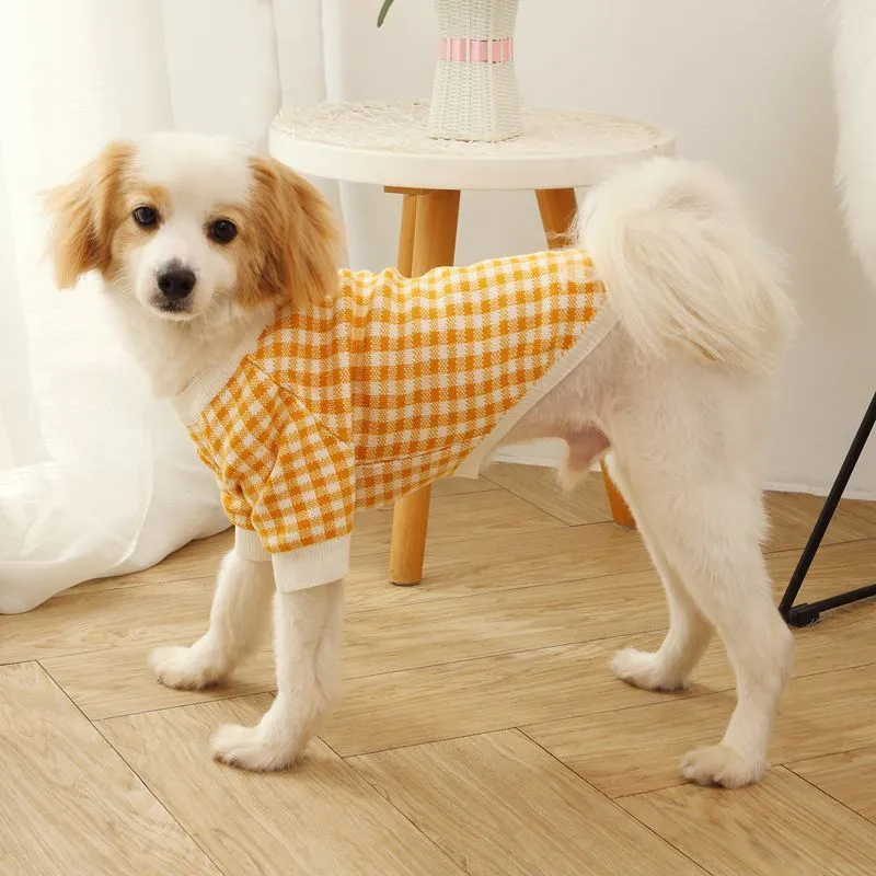 High collar windproof fashion sweater dog clothes in wool, available in six colours and five sizes
