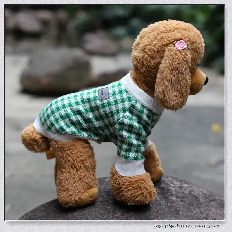 High collar windproof fashion sweater dog clothes in wool, available in six colours and five sizes
