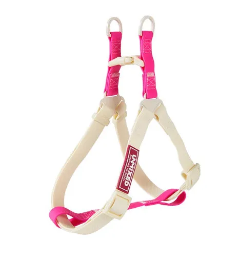 PVC waterproof dog outing set with hand holding rope, chest and back collar in crimson colour