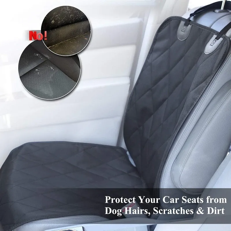 Black waterproof Oxford pet car seat mat 25x25x4cm with cotton lining for dogs and cats